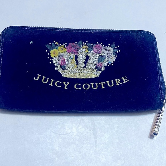 Juicy Couture black gilded embroidered crystal painted rosé’s exquisite - Picture 6 of 6